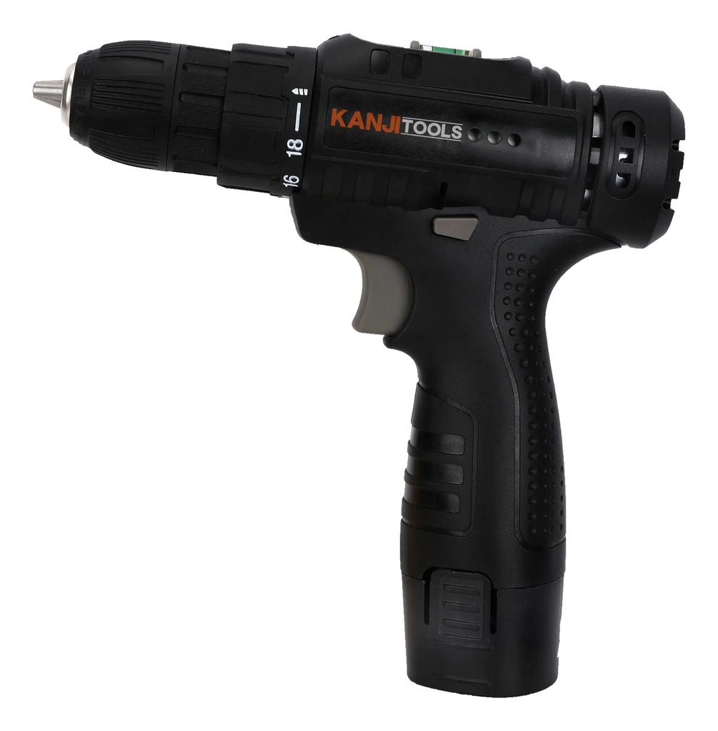 Atornillador Inalambrico Kanji Tools 12v Kit-at121pb Negro 50 60