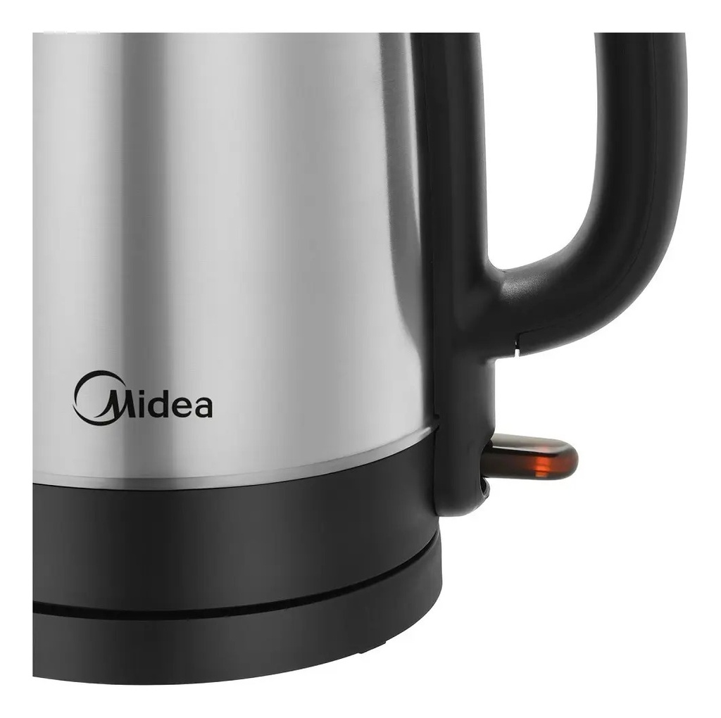 Pava Eléctrica Midea Acero Inoxidable 1,7 Lts. Color Plateado