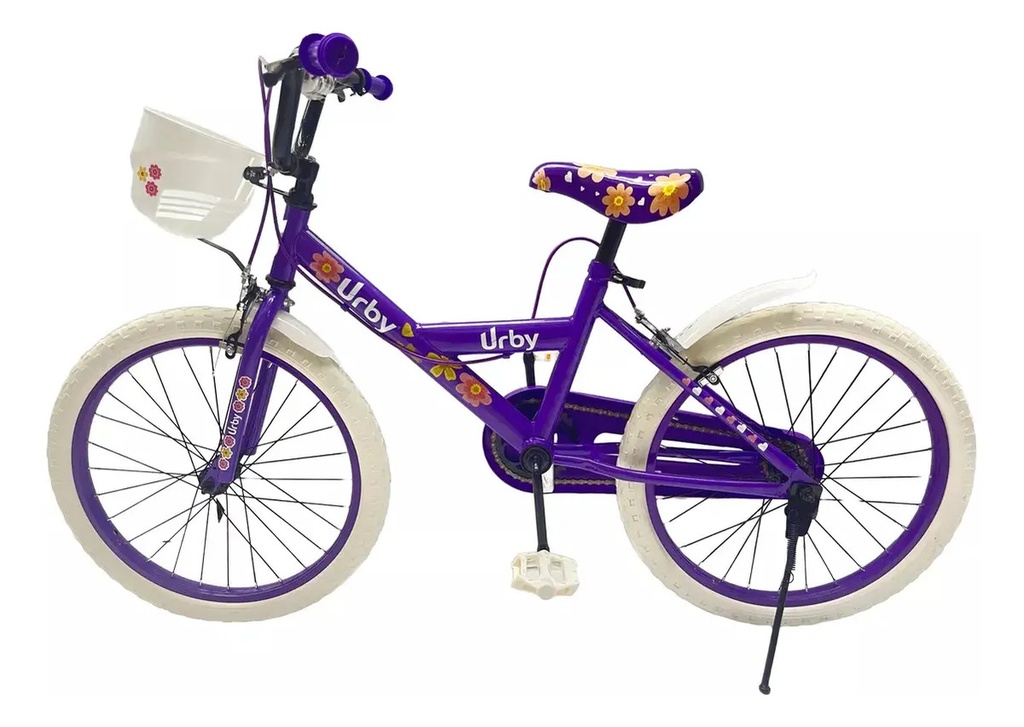 Bicicleta Urby Bmx Infantil De Acero Rodado 20 Colores