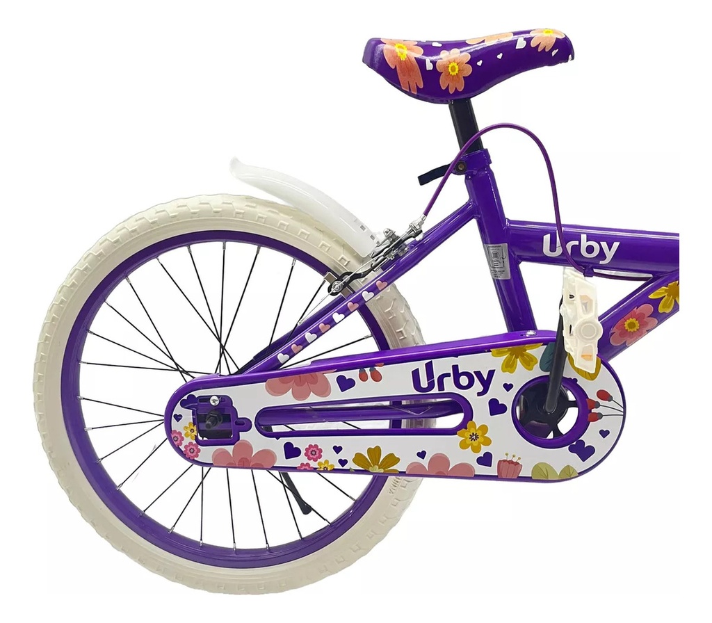 Bicicleta Urby Bmx Infantil De Acero Rodado 20 Colores