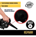 Sopladora Eléctrica Konan Kse500 500w Velocidad Variable Negro
