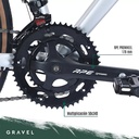 Bicicleta De Gravel R700c Fiat 500 Aluminio Rodado 28.5 Gris Gris R28.5