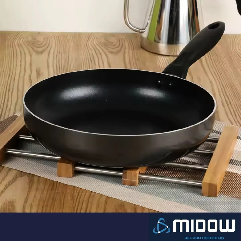 Bateria De Cocina 9 Piezas Midow Set Ollas Sarten Wok Teflon Negro