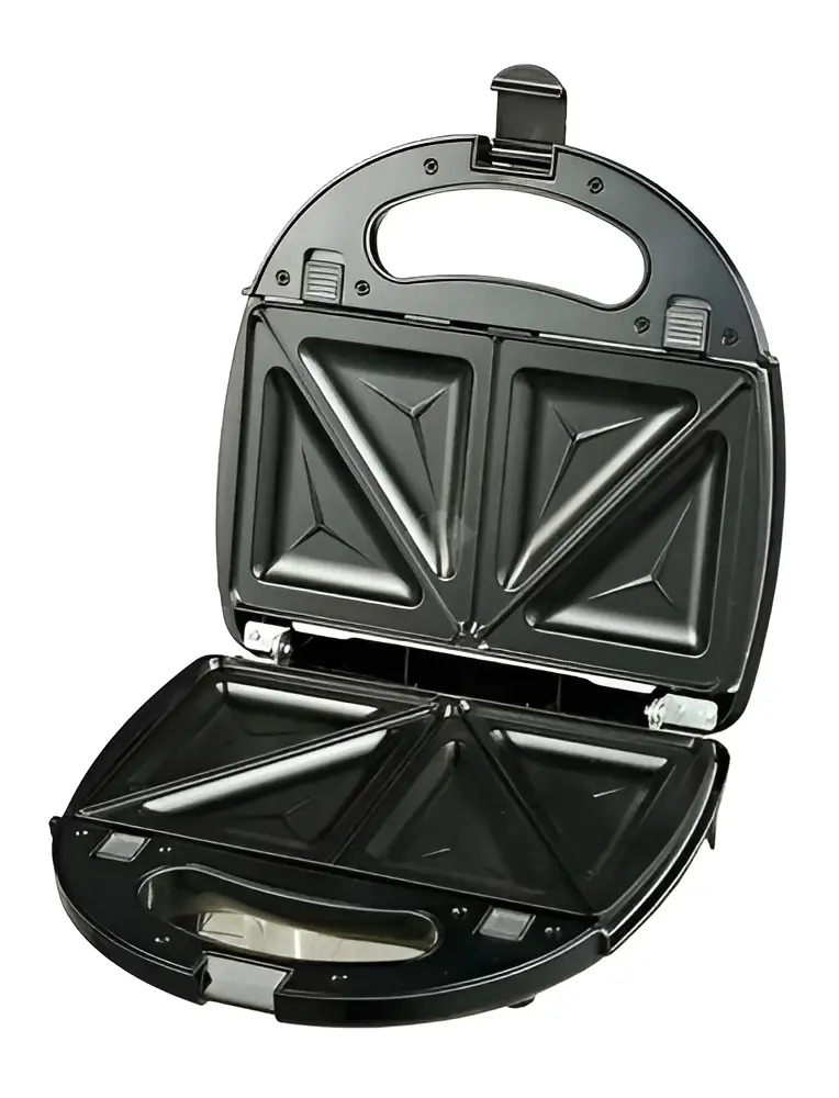 Sandwichera Electrica Kanjihome Kjh-sm700sb01 Negra 700wcts Color Negro