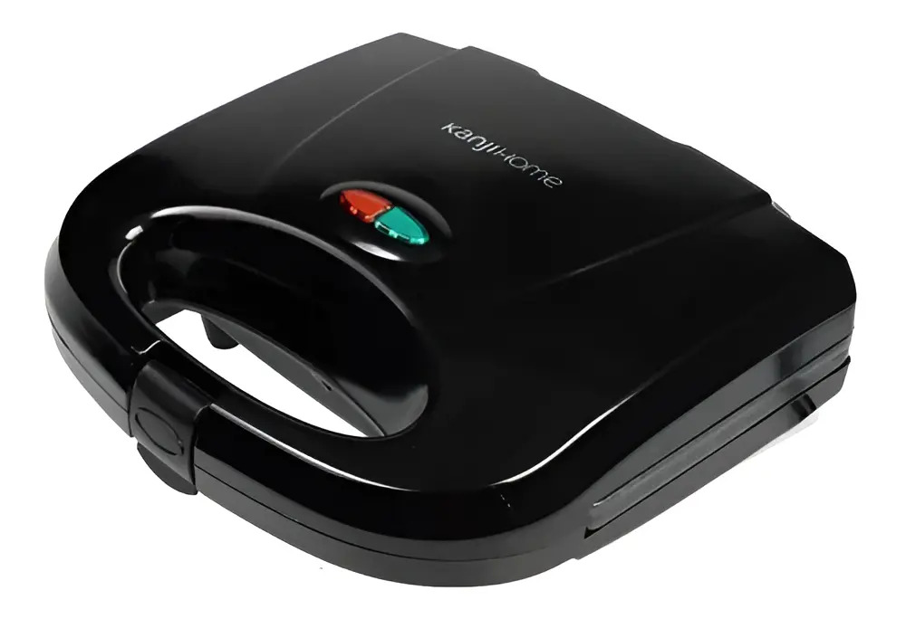 Sandwichera Electrica Kanjihome Kjh-sm700sb01 Negra 700wcts Color Negro