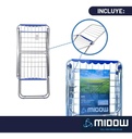 Tender Horizontal De Aluminio Aletas Plegables 173cm Midow Plateado
