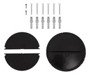 Extractor Purificador Kanji De Cocina 3v Luz Led 120w Filtro Negro