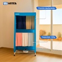 Secador De Ropa A Calor Tender Vertical 2en1 Portátil Vitta Azul