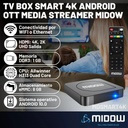 Tv Box Smart 4k Android Midow Wifi Ethernet Convertidor Negro Estándar