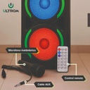 Torre De Sonido Parlante Ultrom Waikiki 3000w Bluetooth - Negro