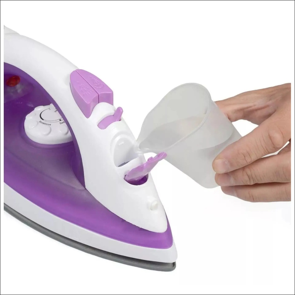 Plancha A Vapor Vitta Base Ceramica 1600w Rociador Violeta