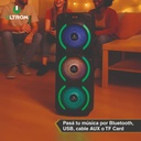 Torre De Sonido Parlante Ultrom Waikiki 3000w Bluetooth - Negro