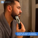 Corta Pelo Barba Usb Vitta Cuchilla Acero Al Carbon Cbcl602 Plateado