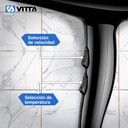 Secador De Pelo 1800w Vitta 2 Vel. 2 Niveles De Temperatura Negro