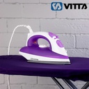 Plancha A Vapor Vitta Base Ceramica 1600w Rociador Violeta
