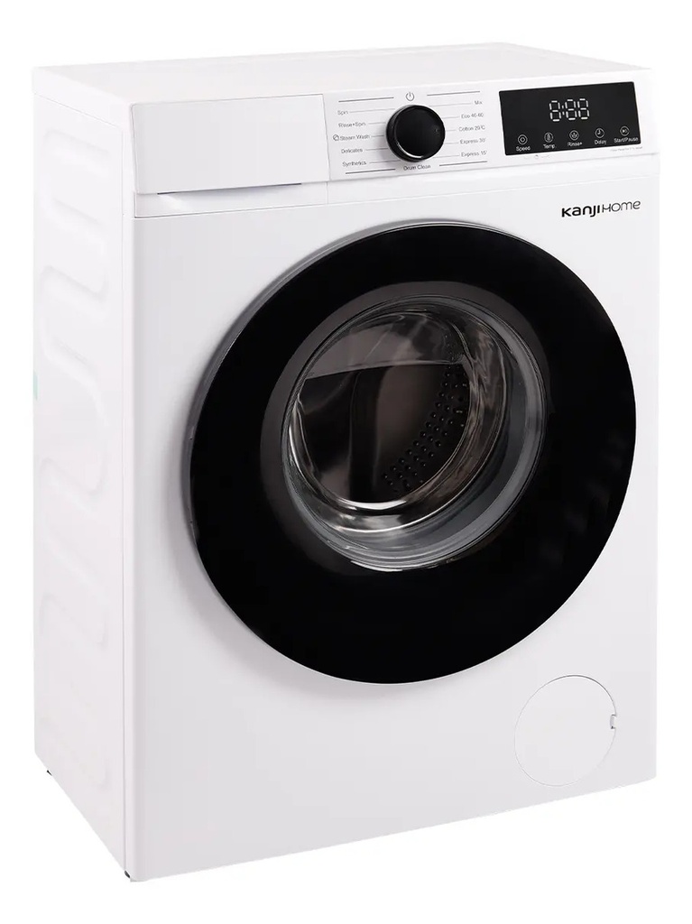 Lavarropas Kanji Kjh-wmcfwt8k 8kg Inverter Frontal Blanco Blanco