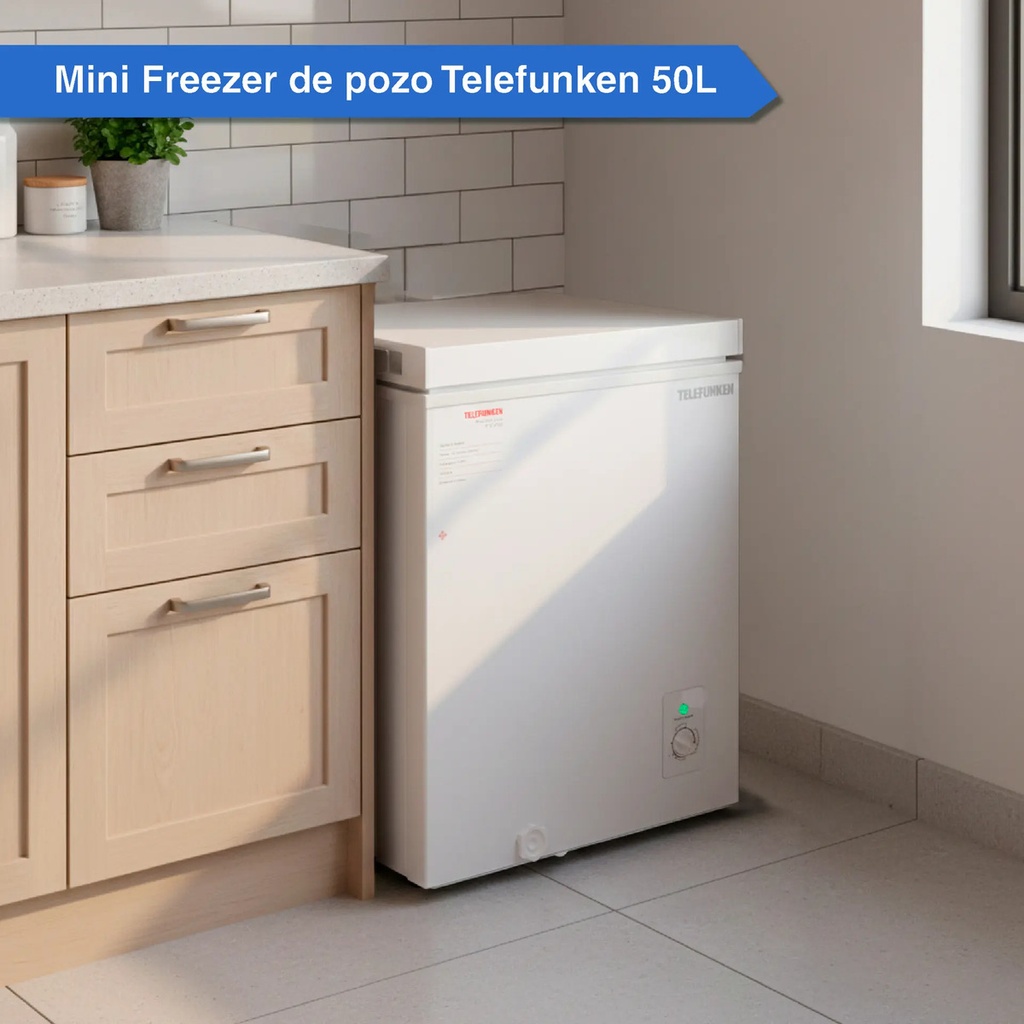 Freezer De Pozo Tfk-fp50 50 Litros Telefunken Color Blanco