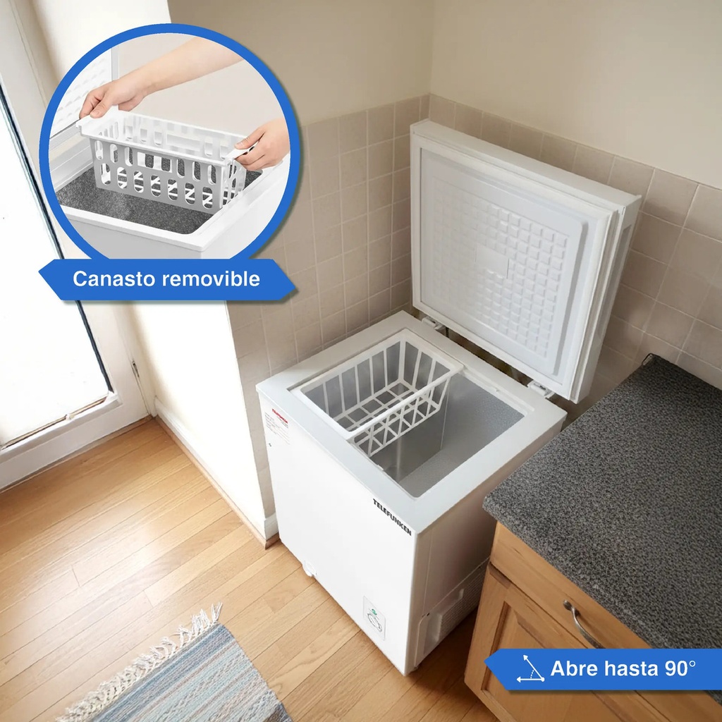 Freezer De Pozo Tfk-fp50 50 Litros Telefunken Color Blanco