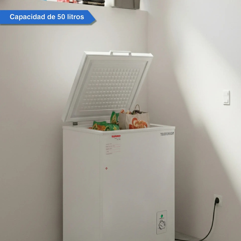 Freezer De Pozo Tfk-fp50 50 Litros Telefunken Color Blanco