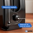 Tostadora 1400w Metal 4 Panes 6 Niveles - Vitta Plateado