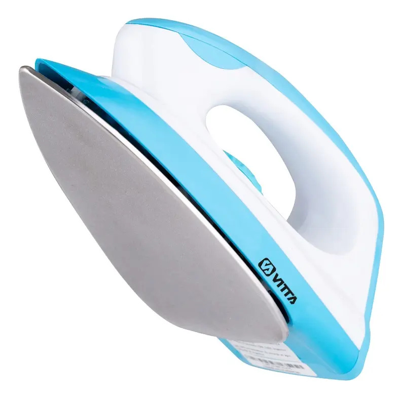 Plancha Vitta En Seco 1000w Acero Inoxidable Celeste