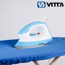 Plancha Vitta En Seco 1000w Acero Inoxidable Celeste
