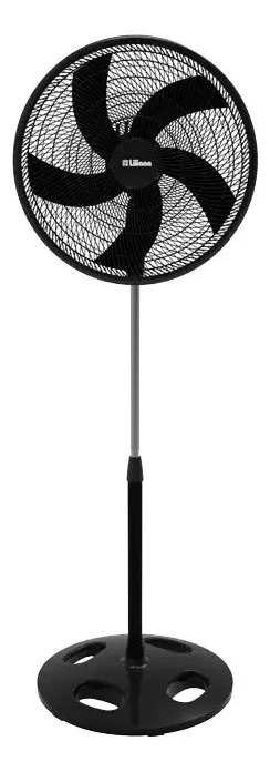 Ventilador De Pie Liliana 20 Vp20p 90w Cantidad De Aspas 5 Color De La Estructura Negro Color De Las Aspas Negro