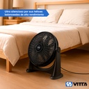 Ventilador Turbo 20 85w Vitta Potente - 5 Aspas Reclinable 50 Cm 50 Hz Negro Plástico 5