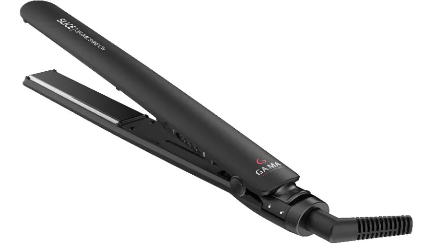 Gama Slice Ceramic Shine Ion Planchita P/ Pelo 230°  Negro