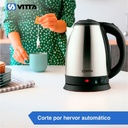 Jarra Pava Eléctrica Corte Mate Vitta 1.8l 1500w Gris