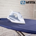 Plancha A Vapor Vitta Base Antiadherente 2200w Con Rociador Celeste