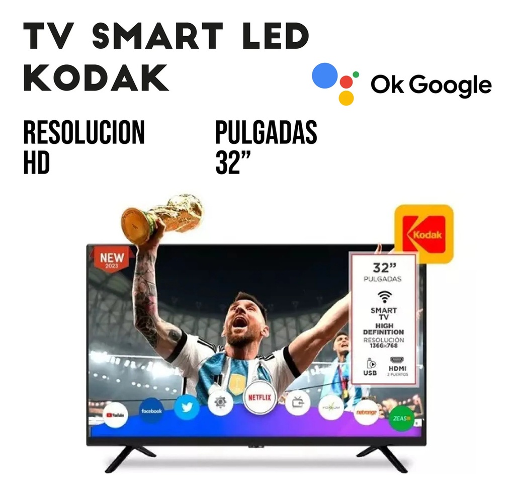 Smart Tv Kodak We-32mt005 Led Hd 32  220v