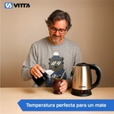 Jarra Pava Eléctrica Corte Mate Vitta 1.8l 1500w Gris