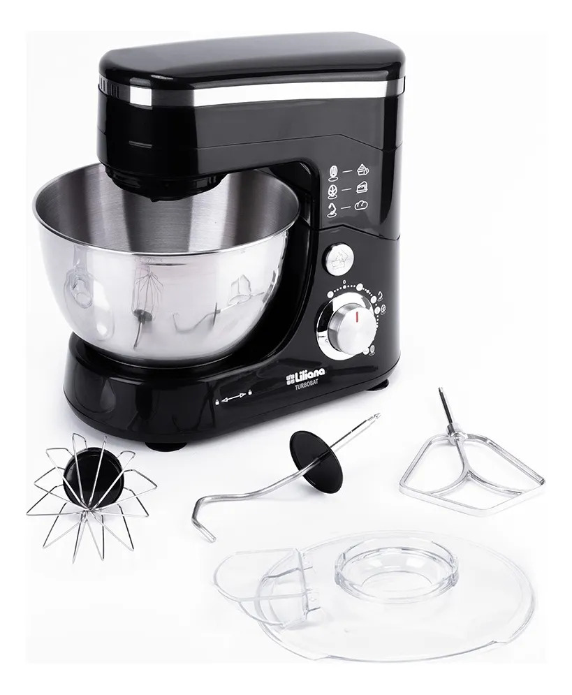Batidora De Pie Liliana Turbobat Ab914 Negra Color Negro Frecuencia 50 Hz X 60 Hz