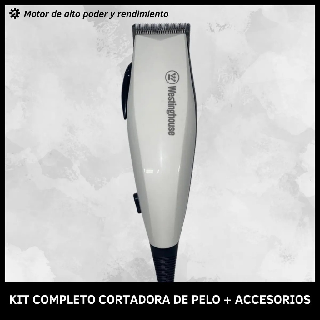 Cortadora De Pelo Westinghouse Con Cabezal De Acero Whhcl908 Blanco
