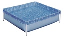Pileta Estructural Rectangular Morcon Capacidad De 400 Lts Azul Olas
