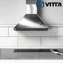 Campana Conica De Cocina C/salida Vitta 90 Cm Acero Plateado