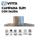 Campana Vitta Slim 3vel 90cm C/salida Acero Inoxidable Plateado