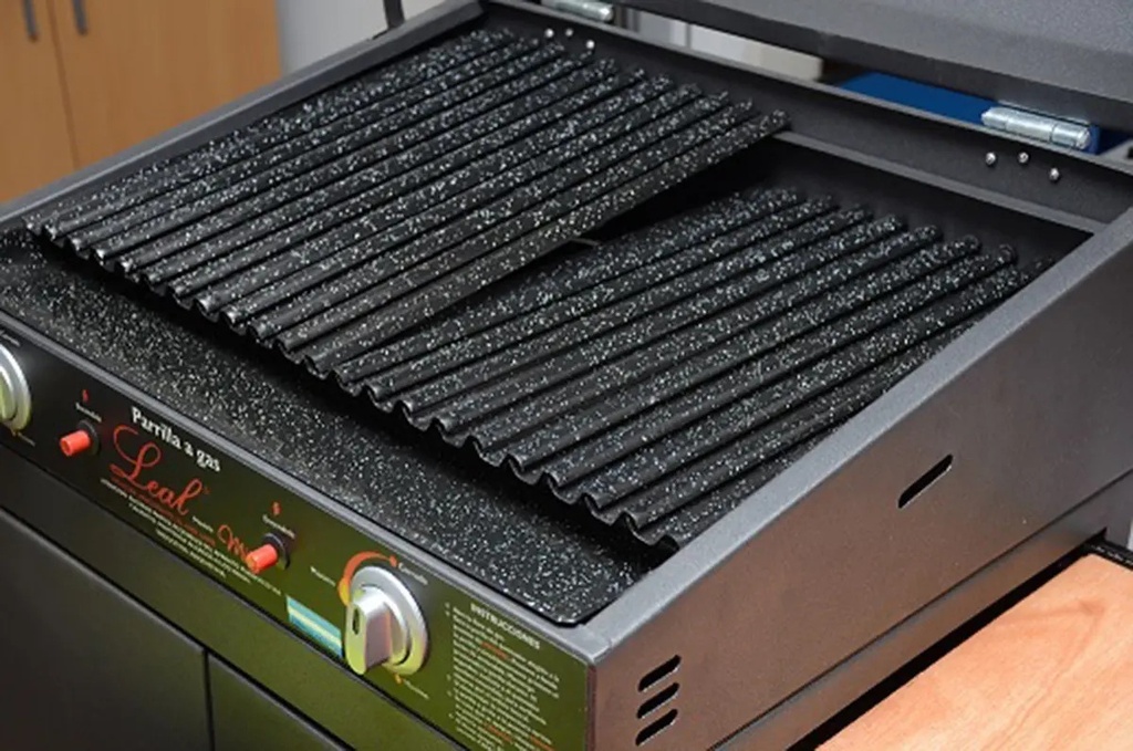 Parrilla A Gas Con Grasero Leal Encendido Electrónico Válvulas