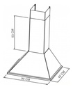 Campana Conica De Cocina Sin Salida 3vel Vitta 90 Cm Acero Plateado
