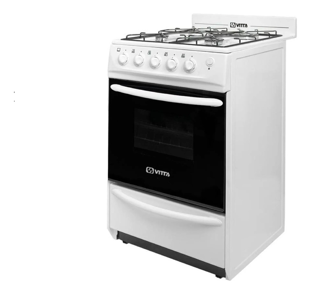 Cocina Vitta Bella Attuale 4 Hornallas - Multigas 52 Cm Plateado