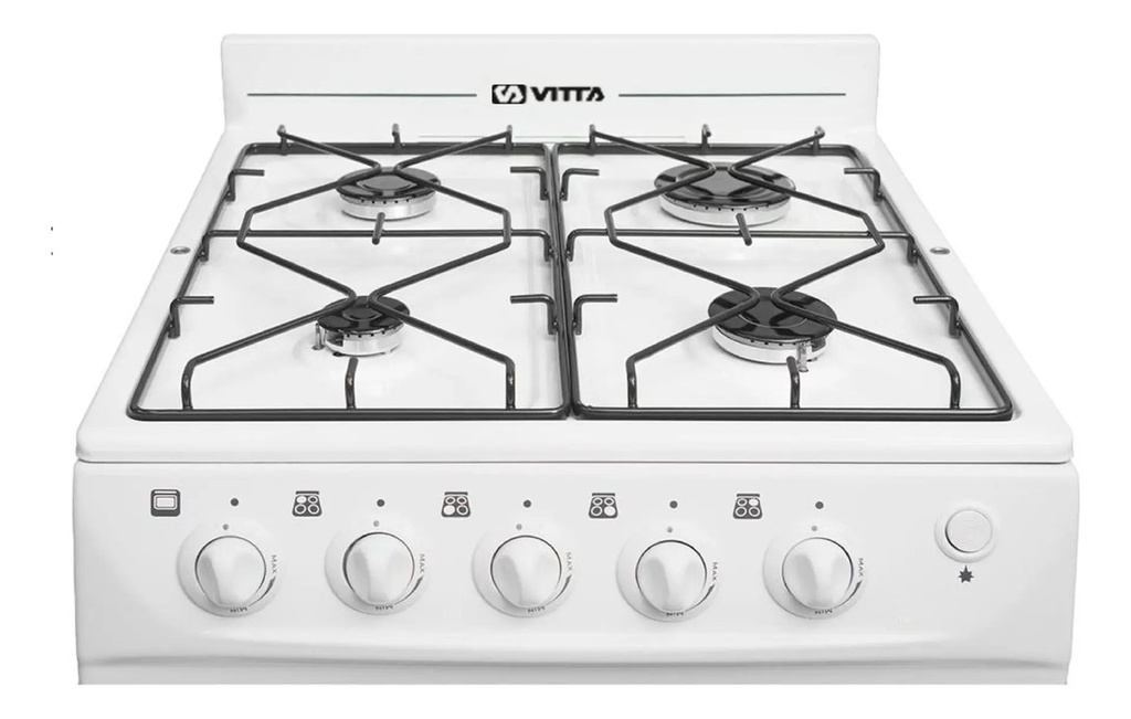 Cocina Vitta Bella Attuale 4 Hornallas - Multigas 52 Cm Plateado