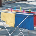 Tendedero De Piso Ropa Aluminio Slim Mor 6045 Color Aluminio Mor