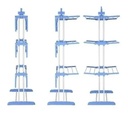Tender Ropa Vertical Plegable Alas Reforzado 3 Niveles Color Blanco Más Que Sillas Blanco Azul