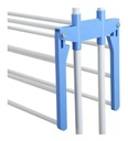 Tender Ropa Vertical Plegable Alas Reforzado 3 Niveles Color Blanco Más Que Sillas Blanco Azul