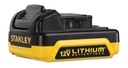 Taladro Percutor Atornillador Inalámbrico De 10mm Stanley Sch12s2k + Accesorio Con Maletín De Transporte Amarillo