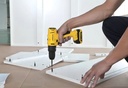 Taladro Percutor Atornillador Inalámbrico De 10mm Stanley Sch12s2k + Accesorio Con Maletín De Transporte Amarillo