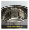 Cacerola Olla 26 Cm Acero Inox Triple Fondo Inducción Plateado