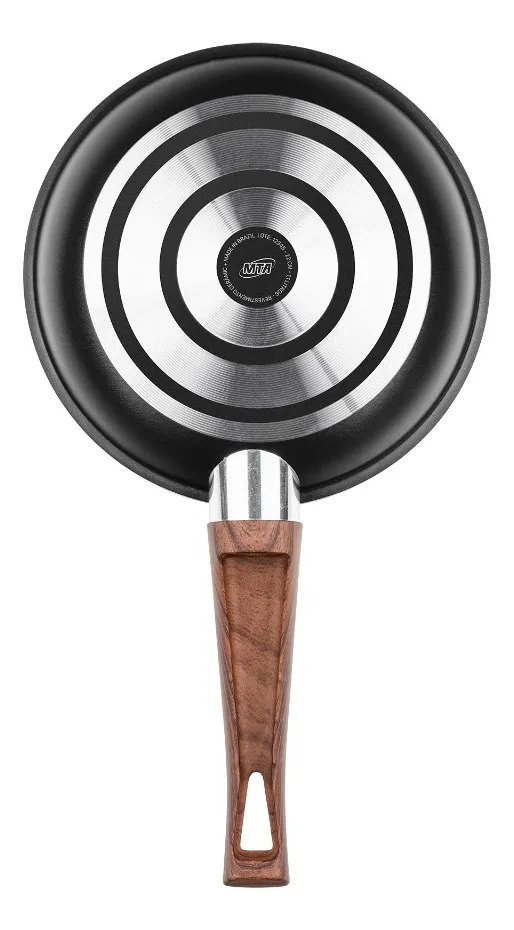 Batería Cocina Cacerola Aluminio X 5 Pzas Cerámica Mta Color Negro