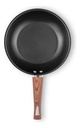 Batería Cocina Cacerola Aluminio X 5 Pzas Cerámica Mta Color Negro